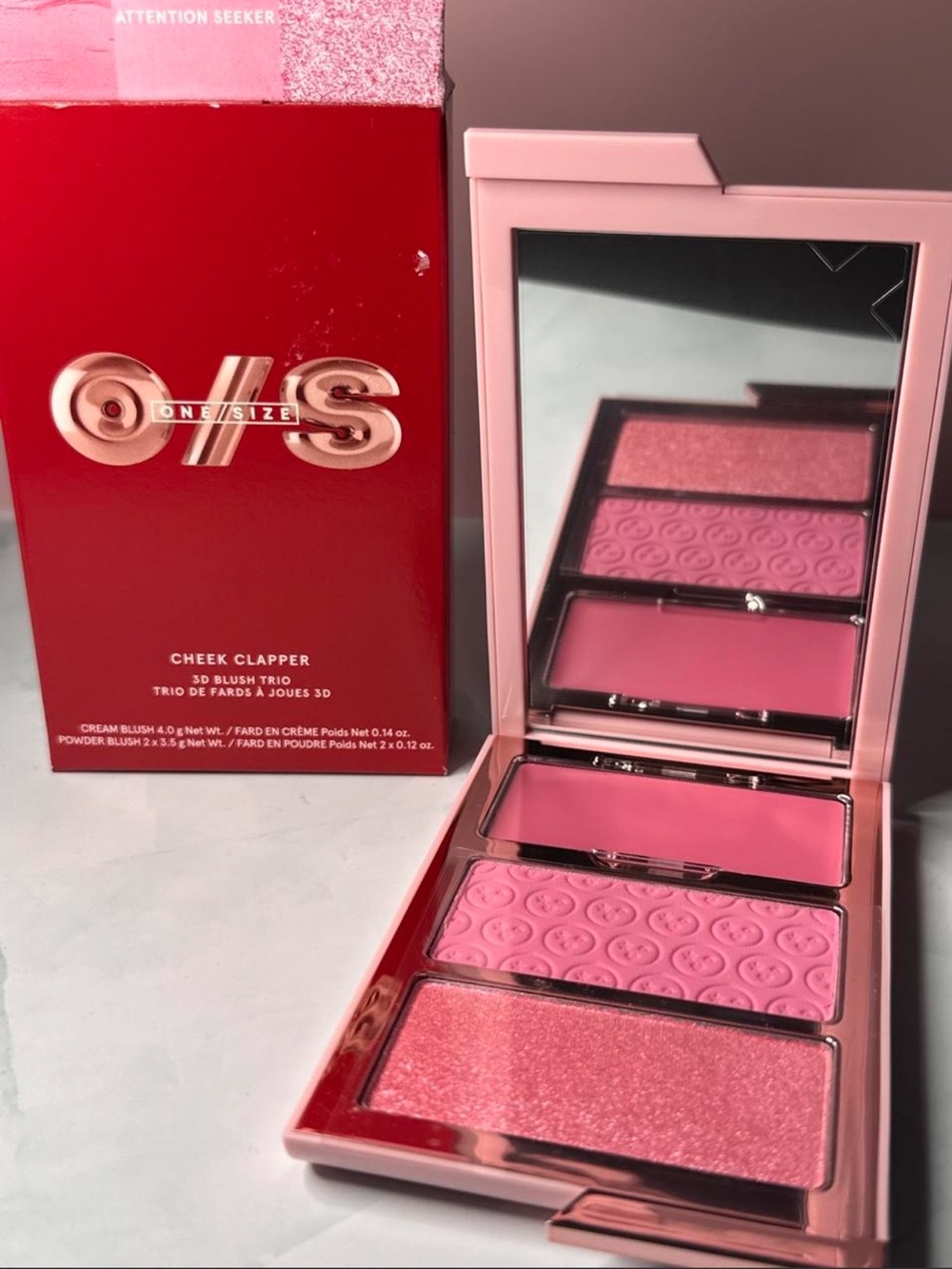 ONE/SIZE Cheek Clapper Blush Trio - ATTENTION SEEKER